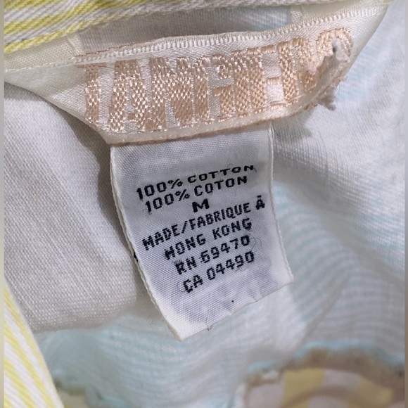 Tangiers Pastel striped 90s multicolor denim jeans jacket unisex - Picture 9 of 14